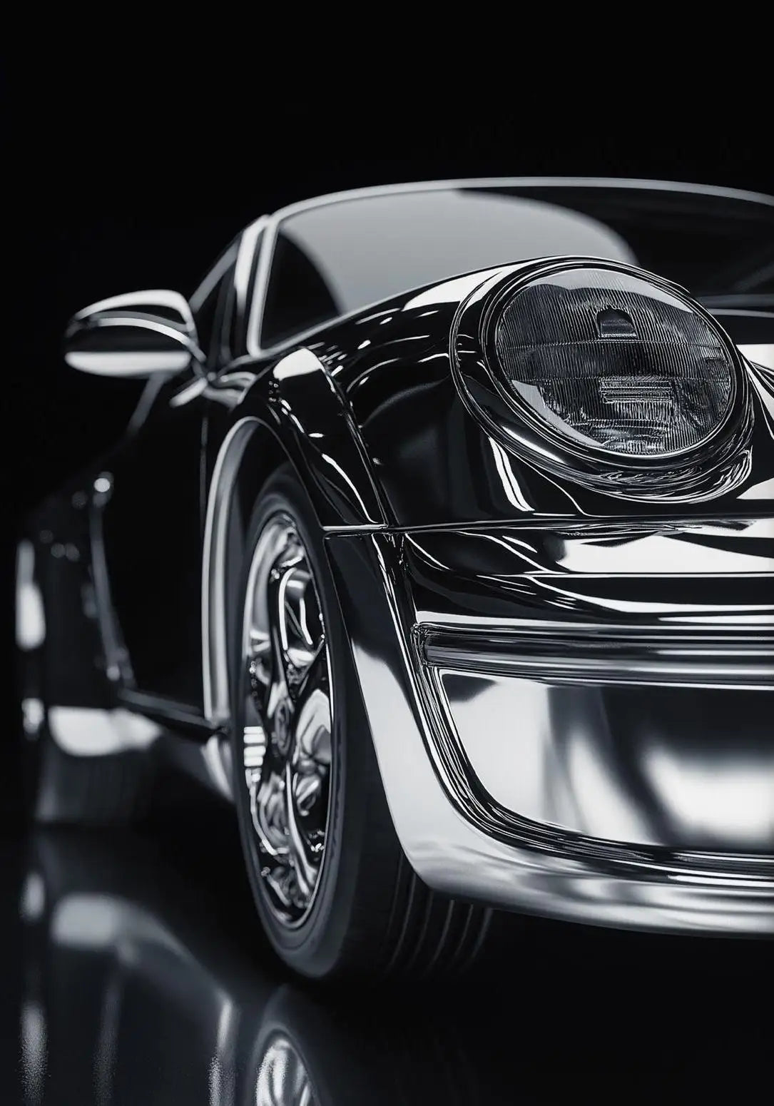 Affiche rétro Porsche 911 - Art mural voyage alpin sur toile