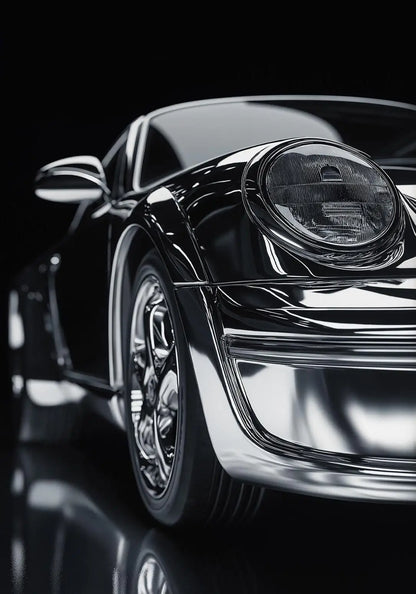 Affiche rétro Porsche 911 - Art mural voyage alpin sur toile