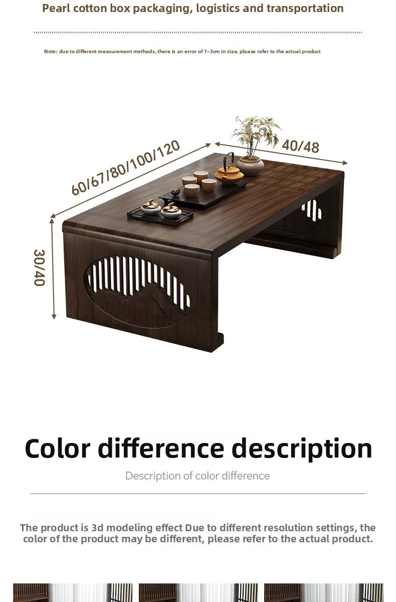 Table basse pliable pour balcon - Petite table à thé pratique