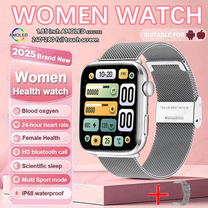Montre Intelligente Xiaomi Femme - Diagnostic AI, HRV, PPG, IP68