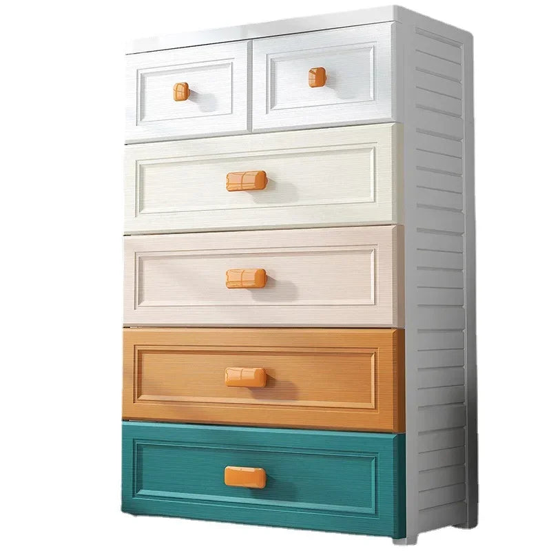 Armoire de rangement blanche à tiroirs - 50 casiers en plastique