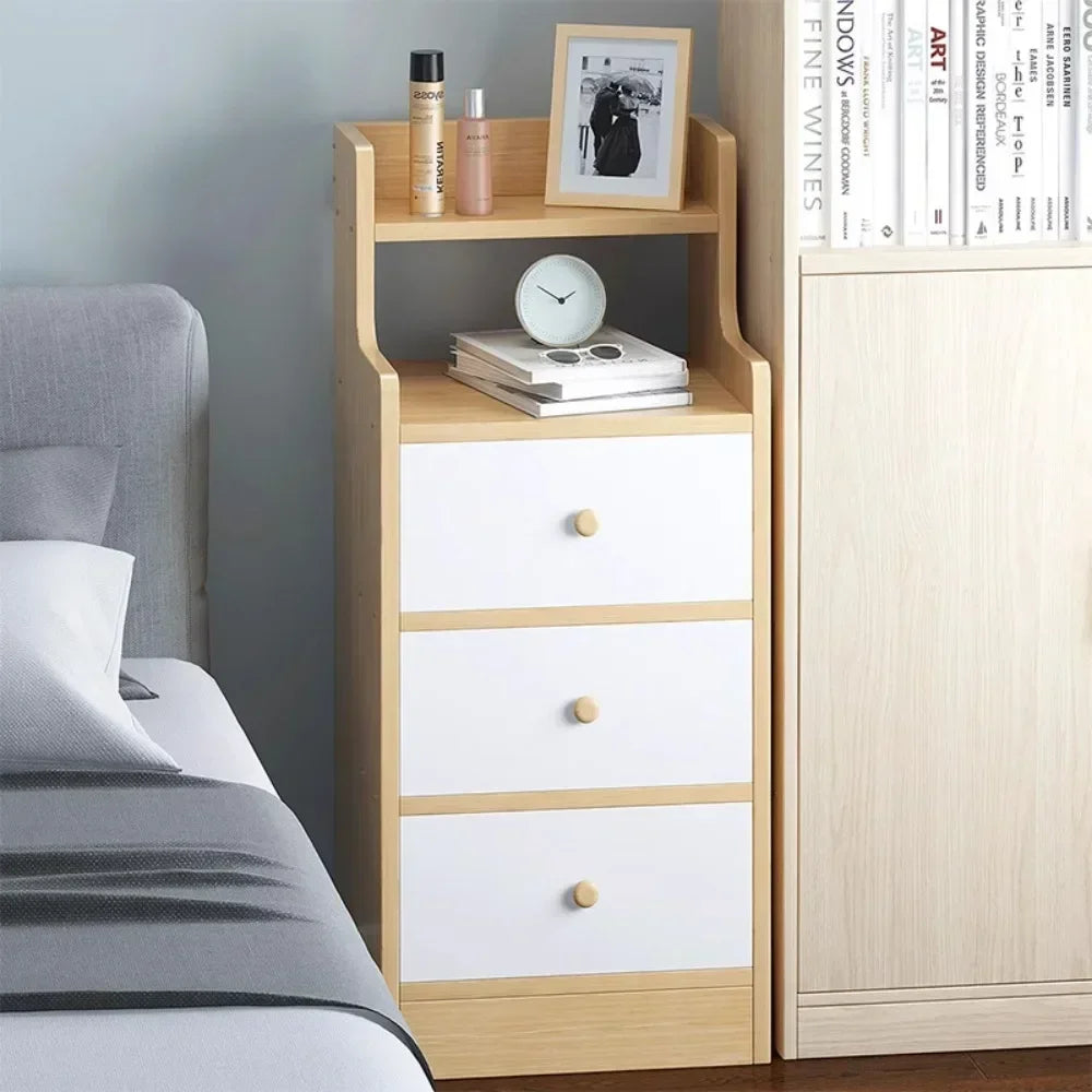 Table de Nuit Moderne - Rangement Multicouches Pratique pour Chambre