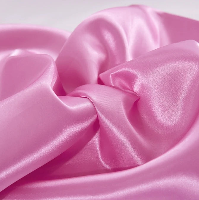 Taie d'oreiller en satin imitation soie 50x50, 60x60 - Décoration élégante