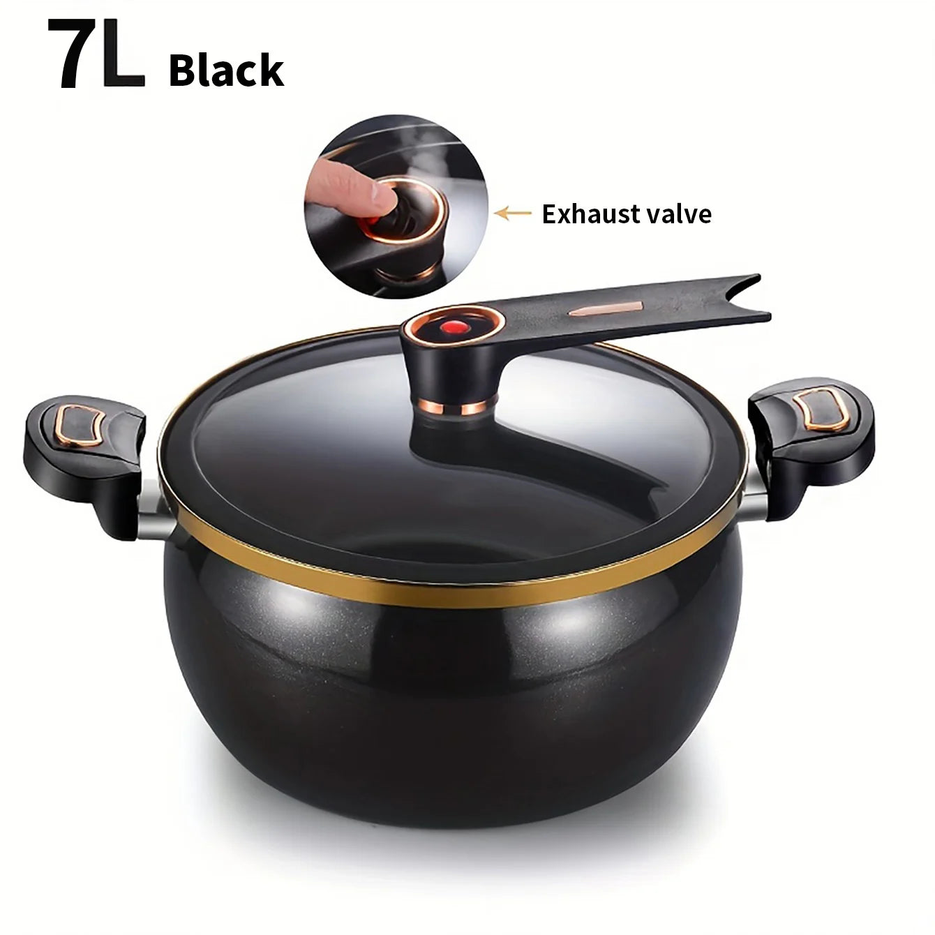 Marmite à micro-pression 7L - Cuisinière induction et gaz
