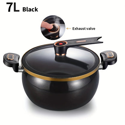 Marmite à micro-pression 7L - Cuisinière induction et gaz