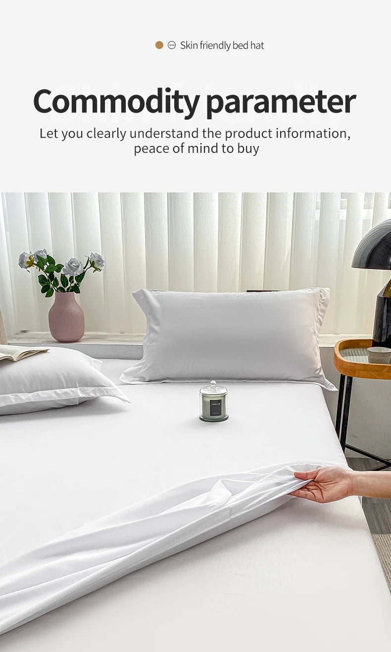 Drap-housse élastique antidérapant pour lits simples à King