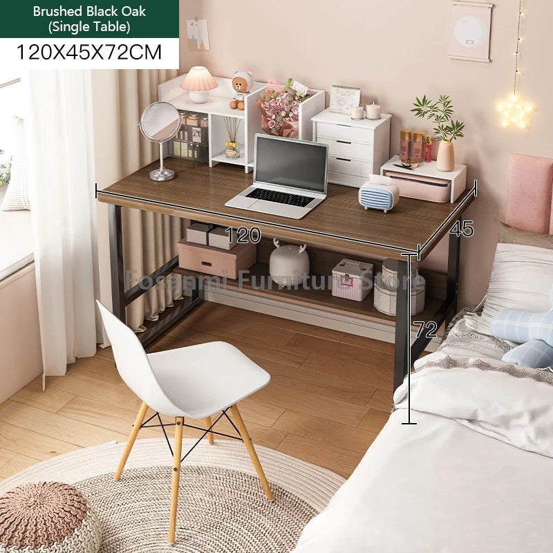 Bureau de jeu et d'étude avec rangement, coins arrondis