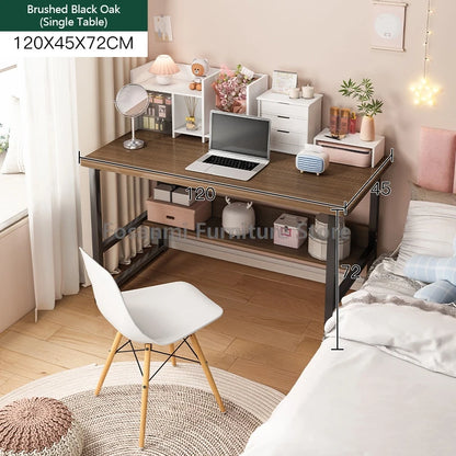 Bureau de jeu et d'étude avec rangement, coins arrondis