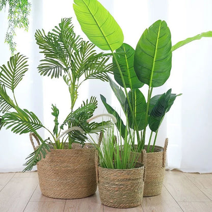 Panier de Jardinière en Osier Naturel - Pot de Fleur Rotin 20/25/30CM