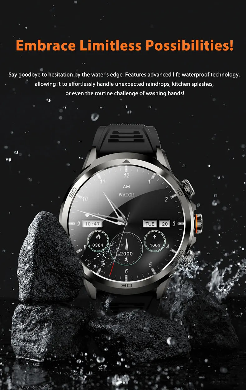 Montre Intelligente H19 Android 10.0 avec Caméra Rotative 1,95" AMOLED