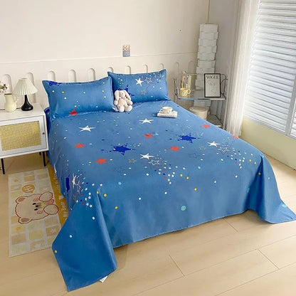 Draps de Lit Fleuri Réactifs pour Lit Double, Simple, Queen, King