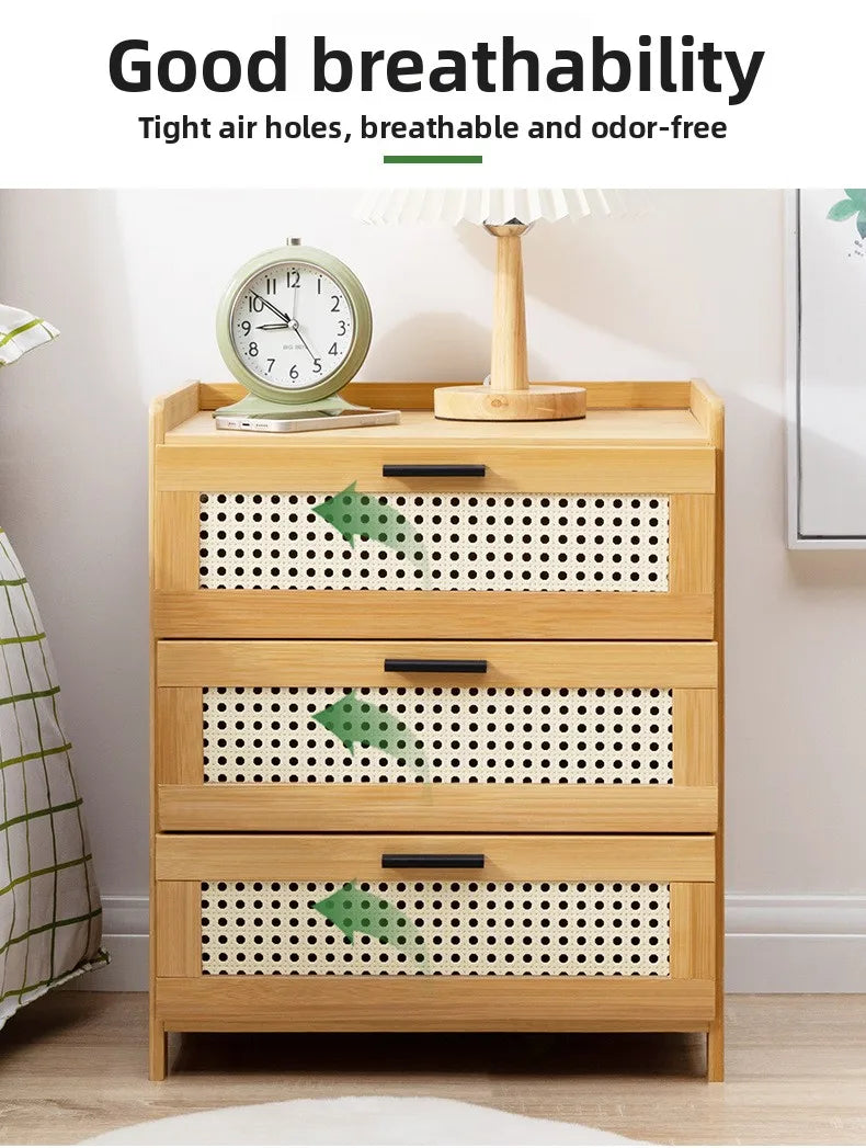 Table de chevet avec tiroir - Armoire de rangement élégante