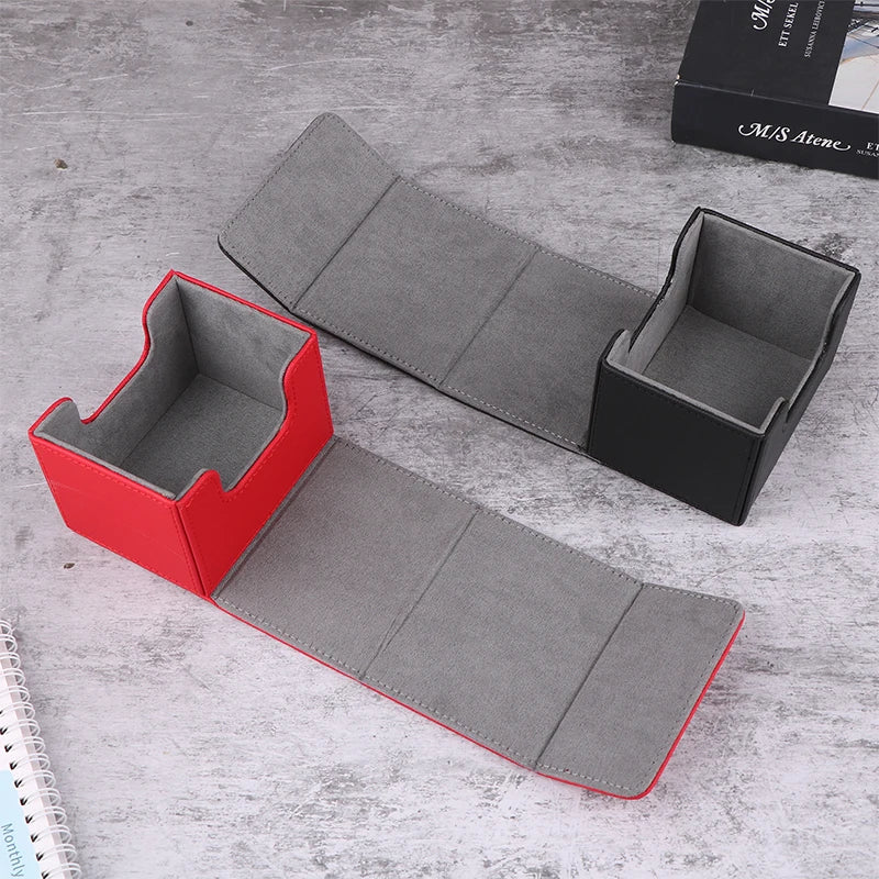 Boîte de rangement PU pour cartes de jeu - Organisateur portable