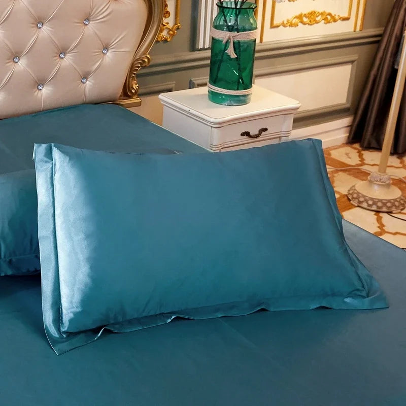 Taie d'oreiller en satin luxueux 48x74 - Confort et élégance