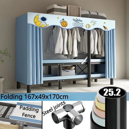 Armoire pliante en acier durable - Rangement pratique sans installation