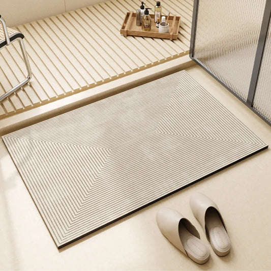 Tapis de bain Wabi-sabi absorbant et antidérapant, séchage rapide