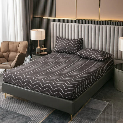 Ensemble de draps King Size 100% Polyester, 3 pièces avec élastique