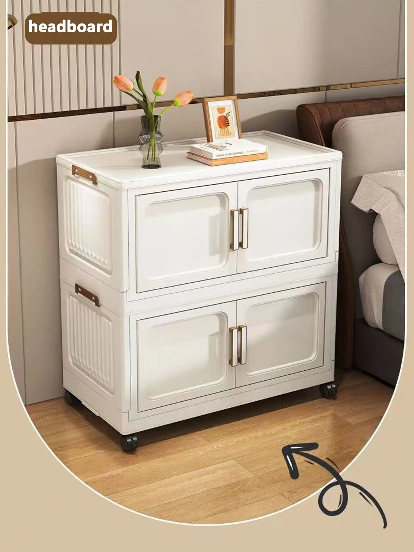 Armoire de rangement pliable pour vêtements de bébé et enfants