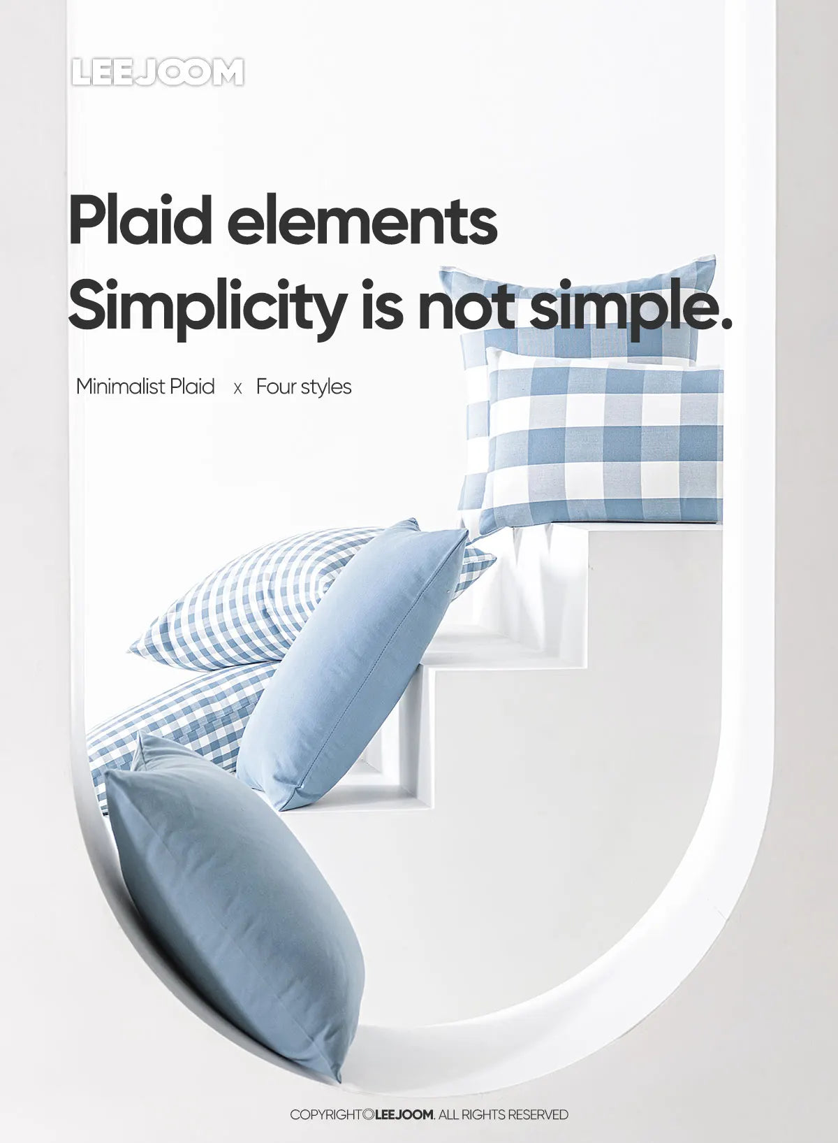 Taie d'oreiller LEEJOOM bleu clair pour bébé - Housse décorative 30x50 cm