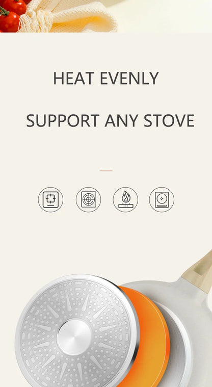 Wok en céramique antiadhésif pour cuisson universelle - Durable et efficace