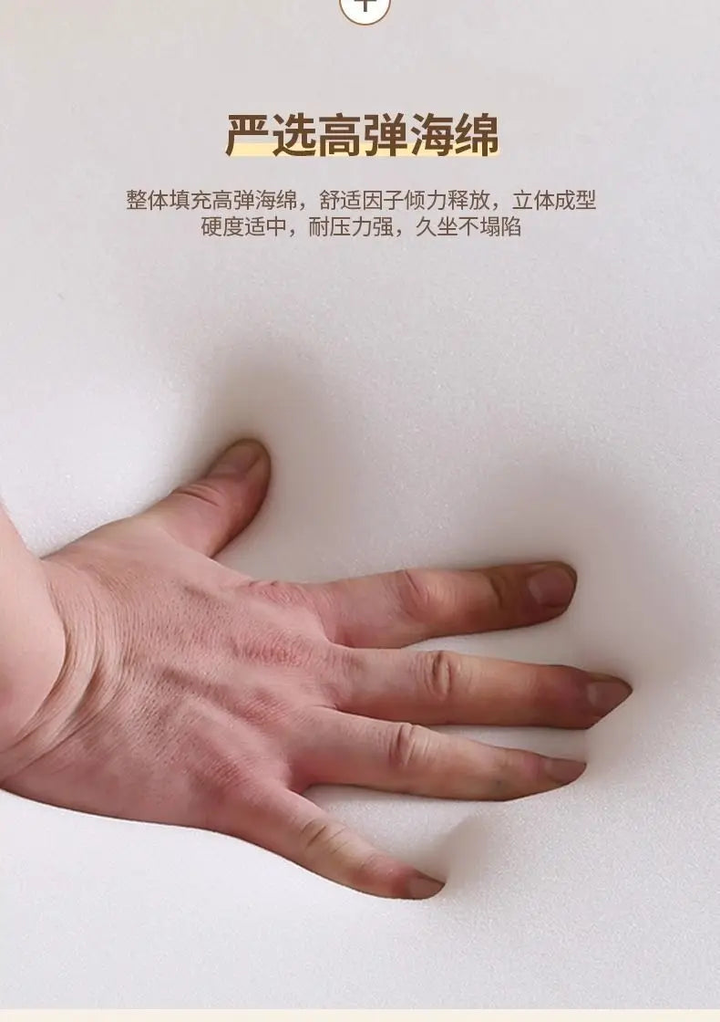 Salon de luxe léger, petite chambre à coucher, appartement, location, magasin de vêtements, salon de réception, canapé double en tissu pour trois personnes