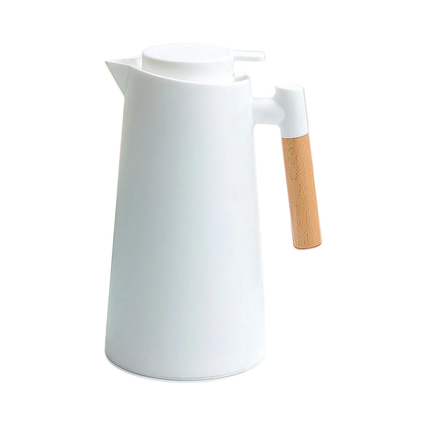 Carafe thermique isolée 1L avec poignée en bois - Garde au chaud/froid