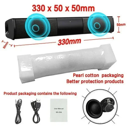 Haut-parleur Bluetooth puissant pour TV, ordinateur et voiture