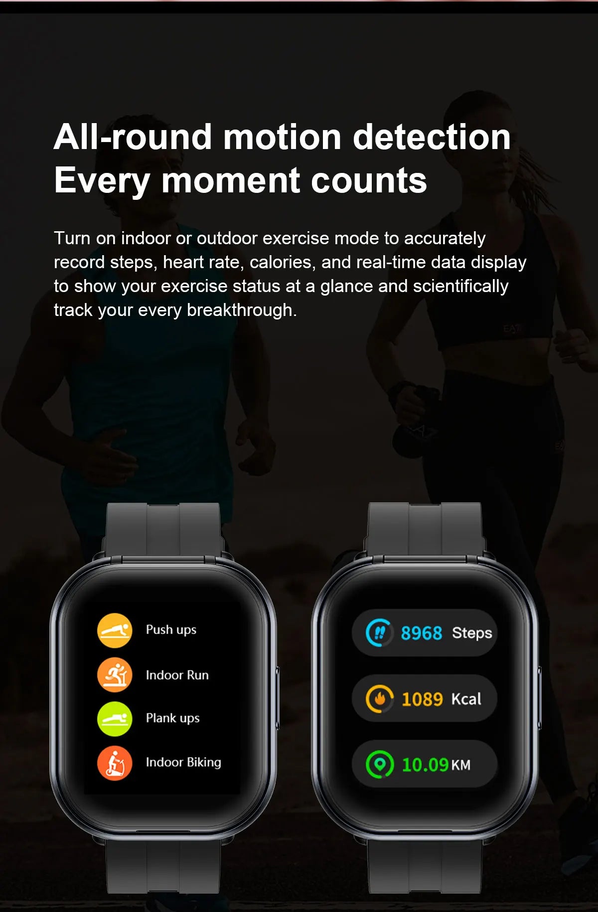 Montre Intelligente D9 2 en 1 avec Écouteurs TWS et Suivi Santé