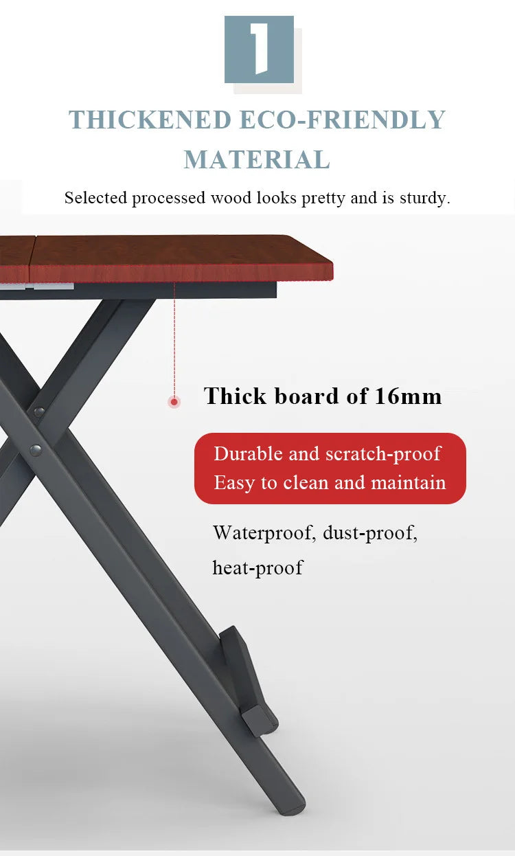 Table Pliable Multifonctionnelle pour Petit Espace et Dortoir