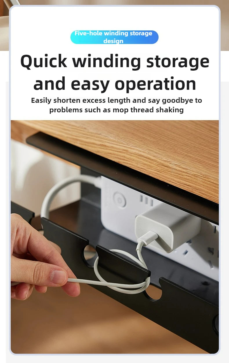 Organisateur de câbles pour bureau et maison - Boîte de rangement élégante