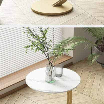 Table à thé ronde 2024 - Petit meuble d'appoint élégant