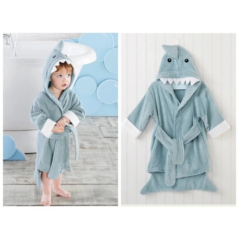 Robe de bain en coton pour bébé : peignoir doux et pyjama