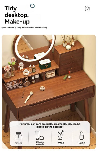 Coiffeuse de luxe légère style chinois - Bureau maquillage compact