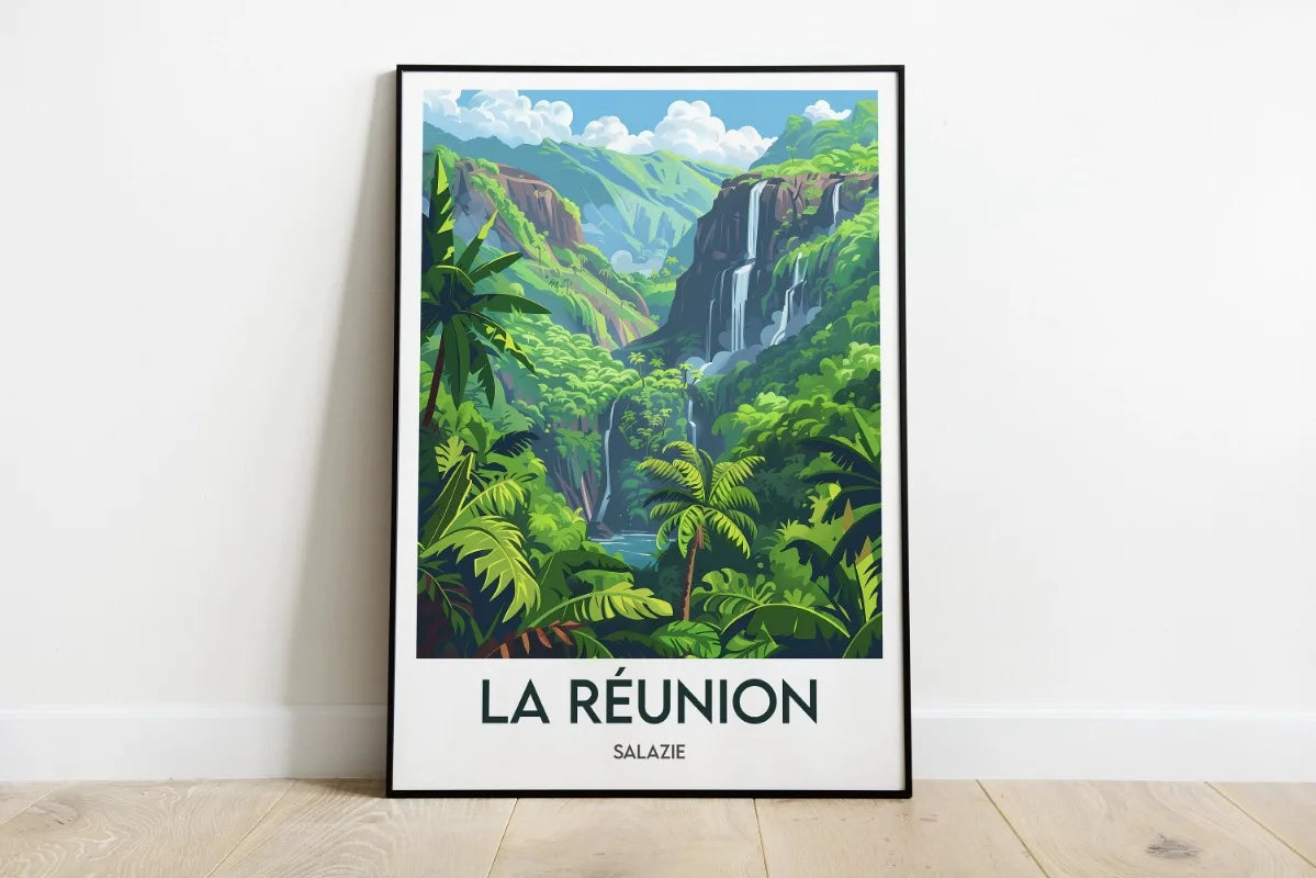 Affiche Voyage La Réunion - Décoration Murale Naturelle