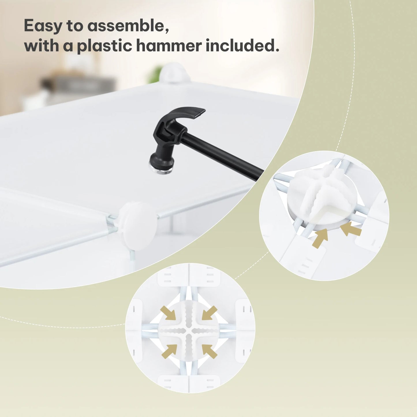 Armoire à chaussures pliable en PP transparent - Organisateur modulaire