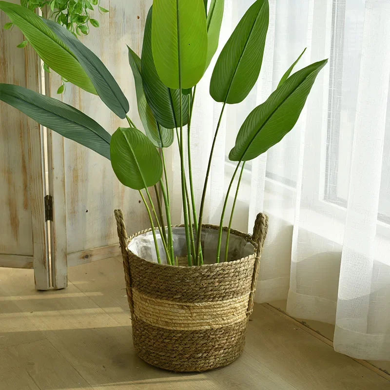 Panier de Jardinière en Osier Naturel - Pot de Fleur Rotin 20/25/30CM