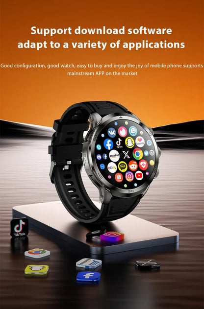 Montre Intelligente H19 Android 10.0 avec Caméra Rotative 1,95" AMOLED