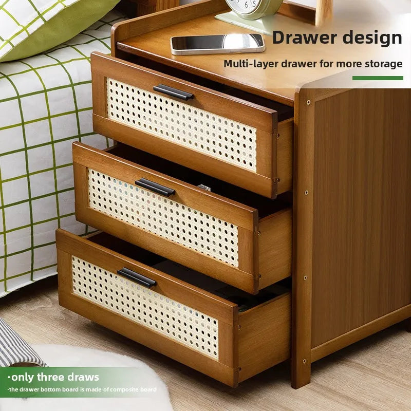 Table de chevet avec tiroir - Armoire de rangement élégante