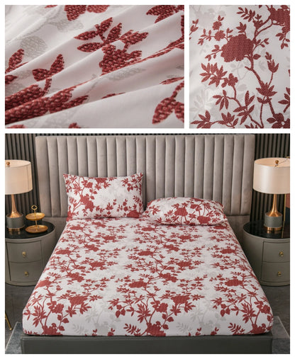 Ensemble de draps King Size 100% Polyester, 3 pièces avec élastique