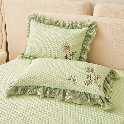 Ensemble de couvre-lit d'été brodé chic - léger et doux, 1 à 3 pièces