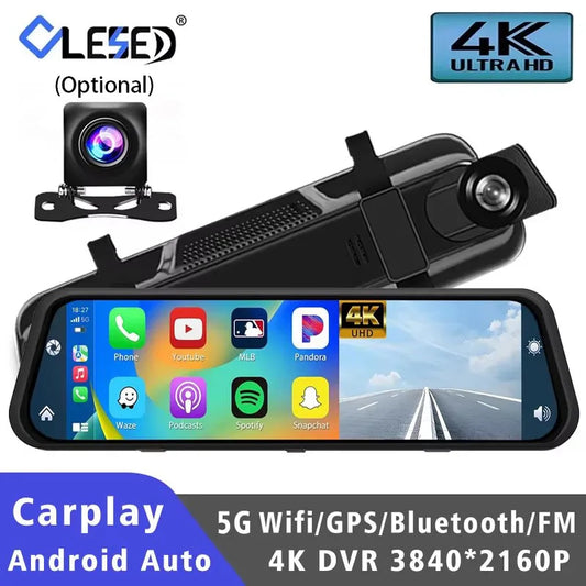 Dashcam 4K 3840P avec Carplay, GPS et WiFi - Caméra Voiture