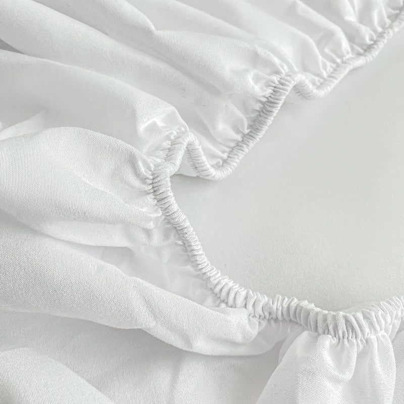 Drap-housse élastique antidérapant pour lits simples à King