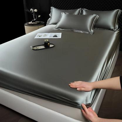 Drap-housse Satin Rayonne Élastique 140x200 160x200 - Literie Chic