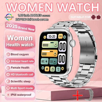 Montre Intelligente Xiaomi Femme - Diagnostic AI, HRV, PPG, IP68