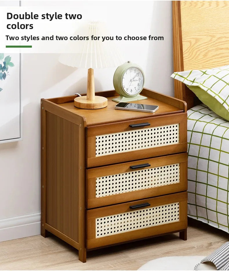 Table de chevet avec tiroir - Armoire de rangement élégante