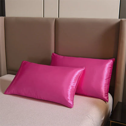 Housse de Couette Satin 3 pièces Queen Noir - Luxe & Douceur