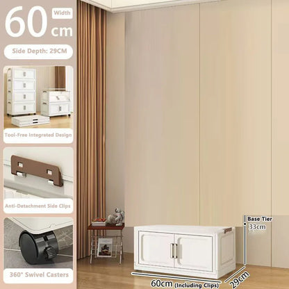 Armoire de rangement pliable pour vêtements de bébé et enfants
