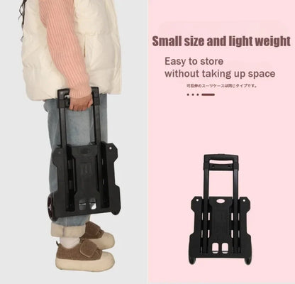 Chariot de courses pliant léger, étanche et grande capacité