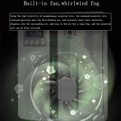 Diffuseur d'Arôme Mural 160ML avec Ventilateur pour Grand Espace