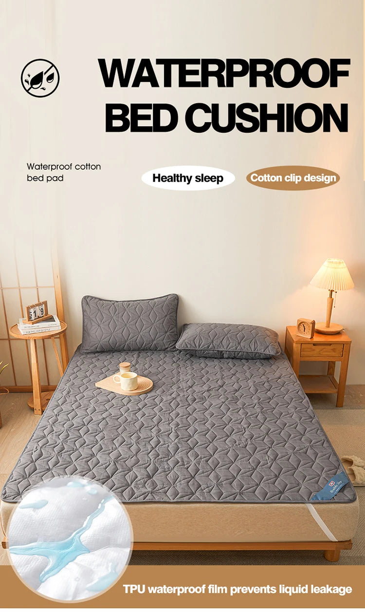 Surmatelas imperméable matelassé pour lit simple et double 140/160